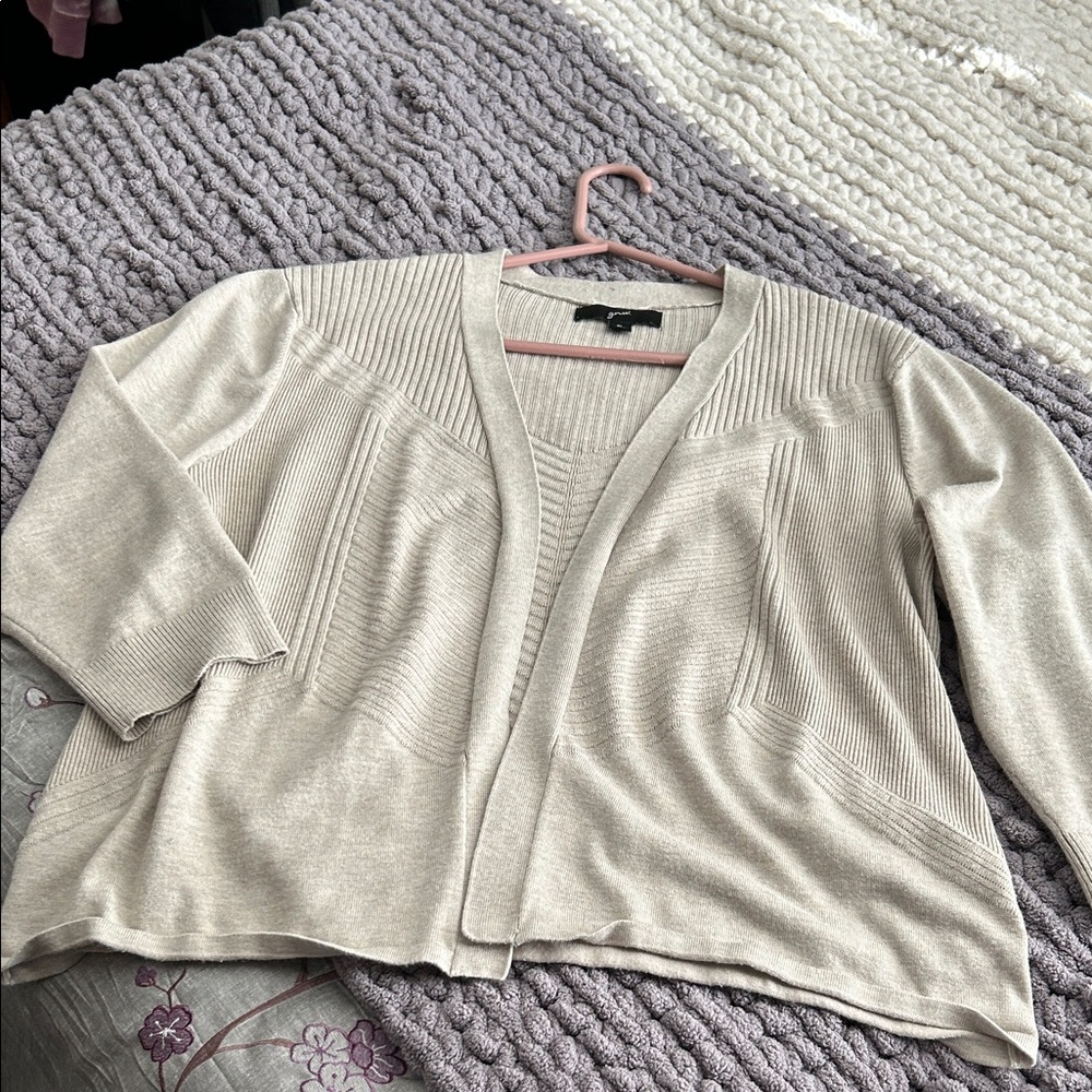 GNW Khaki Women's Cardigan Sweater
